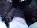 Playing in cold water, get fun!