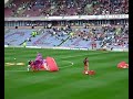 Red Devil Parachute Crash At Football Match