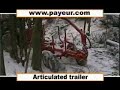 log loader articulated trailer