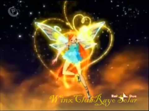Winx Club todas las transformaciones de Bloom ( español latino)