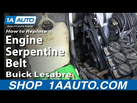 How To replace Install Engine Serpentine Belt 1996-99 Buick Lesabre 3.8L 3800
