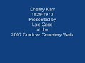 2007 cordova cemetery walk   charity karr