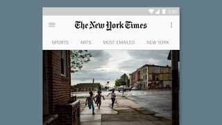 Material Design Awards – App New York Times