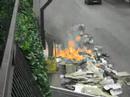 Incendio spazzatura Incendio spazzatura