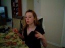 Chelsea practicing her sign language
