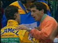 Choque Senna y Schumacher