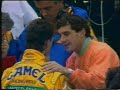 Choque Senna y Schumacher