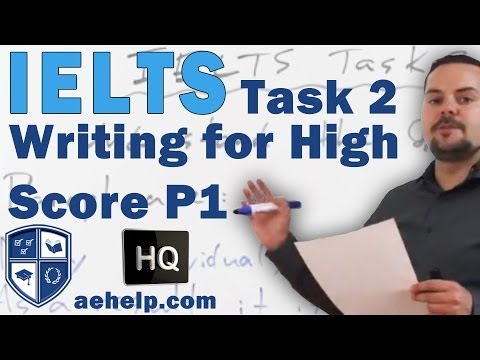 Academic IELTS Task 2 writing example to get a high score PART 1