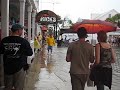 Girls frolicking on a flooded Duval St, Key West, FL Girls frolicking on a flooded Duval St, Key West, FL