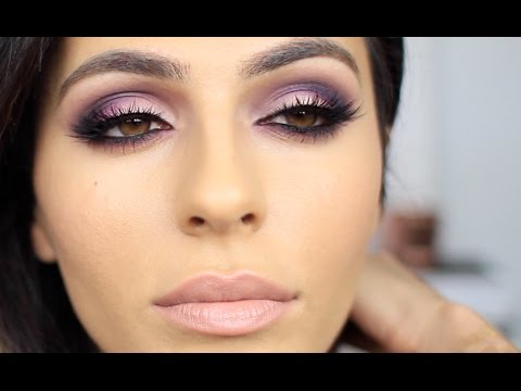 how to apply purple eyeshadow