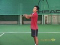 テニス　６歳以下のレッスン　横で出されたボールを打つ