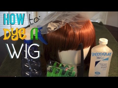 how to dye wigs