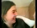 two cute amateurs kissing and licking   hot brunettes   lesb