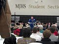 Capt. Barry Wilmore speaks to students at MJHS
