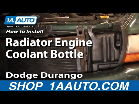 How To Install Replace Radiator Engine Coolant Bottle Dodge Durango Dakota 97-99 1AAuto.com