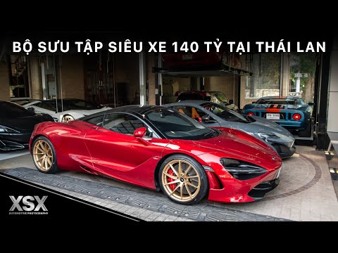 Garage siêu xe quy tụ toàn hàng hiếm tại Thái Lan, tổng giá trị ước tính khoảng 140 TỶ đồng | XSX