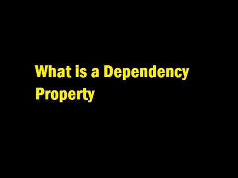 how to define dependency property wpf