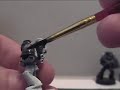 this video came about because i had a handful of pms requesting more information about how i create highlights on black templars and orks.  the number 1 way to kill a model is to paint the model with thick piant so that you lose the model's definition.

something i don't explain very well is that this initial step of applying watered down dark paint greatly helps by leaving black in the recessed shadowed areas while at the same time leaves a lighter color on the raised surfaces upon which highlights or other standard pain techniques can be used while still leaving definition on the model.

this is my first video on painting, if it is useful please let me know via comment or pm.  if it's not useful, let me know via pm.