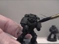 this video came about because i had a handful of pms requesting more information about how i create highlights on black templars and orks.  the number 1 way to kill a model is to paint the model with thick piant so that you lose the model's definition.

something i don't explain very well is that this initial step of applying watered down dark paint greatly helps by leaving black in the recessed shadowed areas while at the same time leaves a lighter color on the raised surfaces upon which highlights or other standard pain techniques can be used while still leaving definition on the model.

this is my first video on painting, if it is useful please let me know via comment or pm.  if it's not useful, let me know via pm.