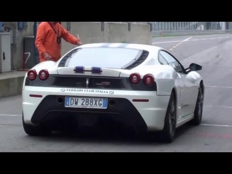 scuderia - HD Video By NM2255: Ferrari 430 Scuderia amazing sound on the track with some start ups, revving, accelerations and loud downshifts!