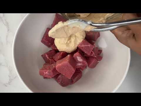 Yogurt-Marinated Steak Bites