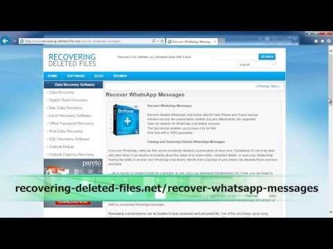 how to recover old whatsapp messages