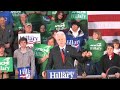 President Clinton campaigned for Hillary in Madison today.