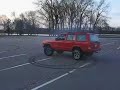 Jeep XJ Cherokee parking lot drifts/donuts...