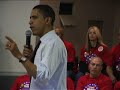 Barack Obama and Culinary Workers Canvass for Change