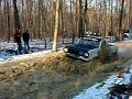 Steve plowing the ice pit in the Ranger