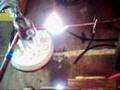 HHO flame / ionized spark gap 2