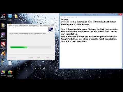 how to install usb drivers on galaxy y