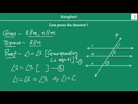 how to prove l'is parallel to m
