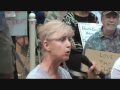 Small business owner gives Rep. Lynn Woolsey (D, CA-6) an earful at Town Hall