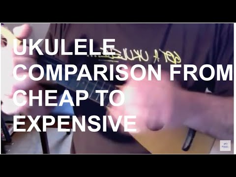 ukulele - A video comparing a host of ukuleles from the very cheap to the very expensive brought to you by http://www.gotaukulele.com I get endless comments about the ...