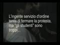 Protest to Berlusconi's meeting in Pavia (italy)
