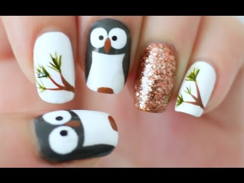 owl - Hoooot hooooot! Ready for some owl nail art? :D Here are some fun owl inspired nails for the school season! ☆ Materials: Essie Power Clutch http://amzn.to/16...