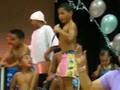 jr. doin his indian moves....