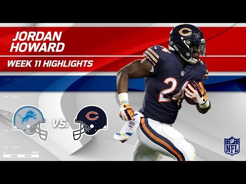 Video: Jordan Howard's Big Game w/ 125 Yards & 1 TD vs. Detroit! | Lions vs. Bears | Wk 11 Player HLs
