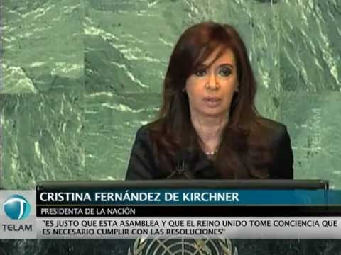Cristina reclam� en la ONU por Malvinas