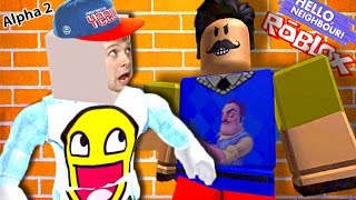 ПРИВЕТ СОСЕД в ROBLOX Альфа 2 Что скрывает сосед у себя в подвале Детские страшилки от канала FFGTV