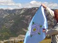 yorkshire flag at the top mt 7 bc canada