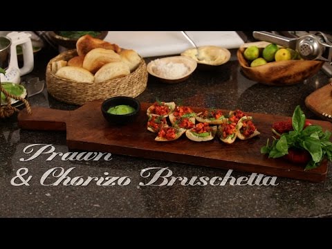 Goan Prawn & Chorizo Bruschetta