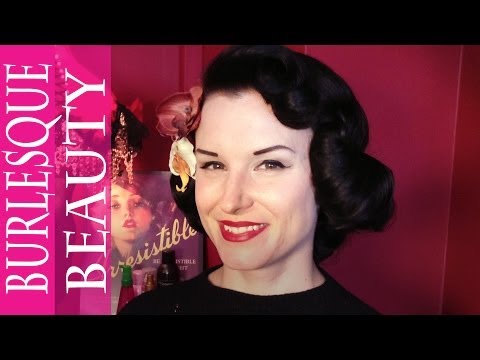 vintage hair - Get the Dita Von Teese vintage hair look. Miss Betty at Carnaby salon It's Something Hell's shows us how to do a fab vintage look -- 1950s waves just like Di...