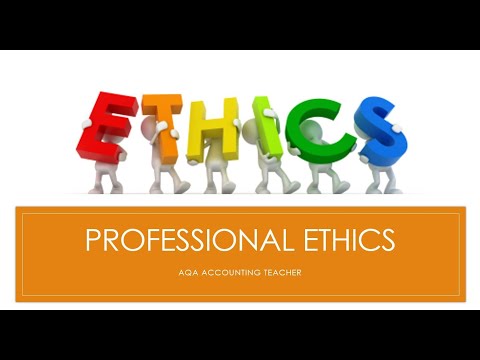Professional Ethics Paper 1 7127-1 AQA Accounting