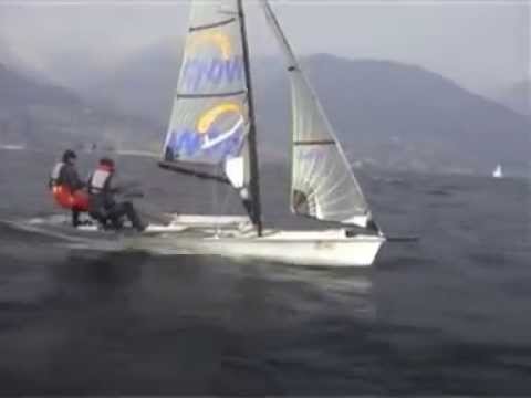 49er skiff in winter (Dongo Como Lake)