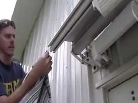 how to fit awning curtains