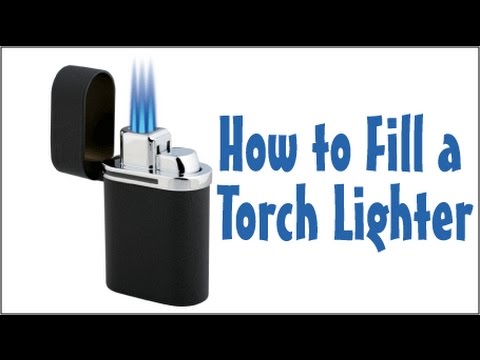 how to fill butane lighter torch