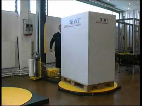 Semi Automatic Pallet Wrappers - Siat F1-M Video Image