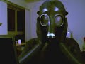 black shiny zentai + gasmask black shiny zentai + gasmask